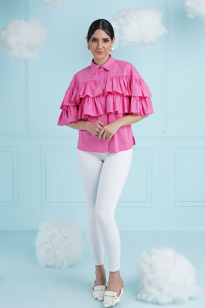 Sakura Top- Bubble Gum Pink