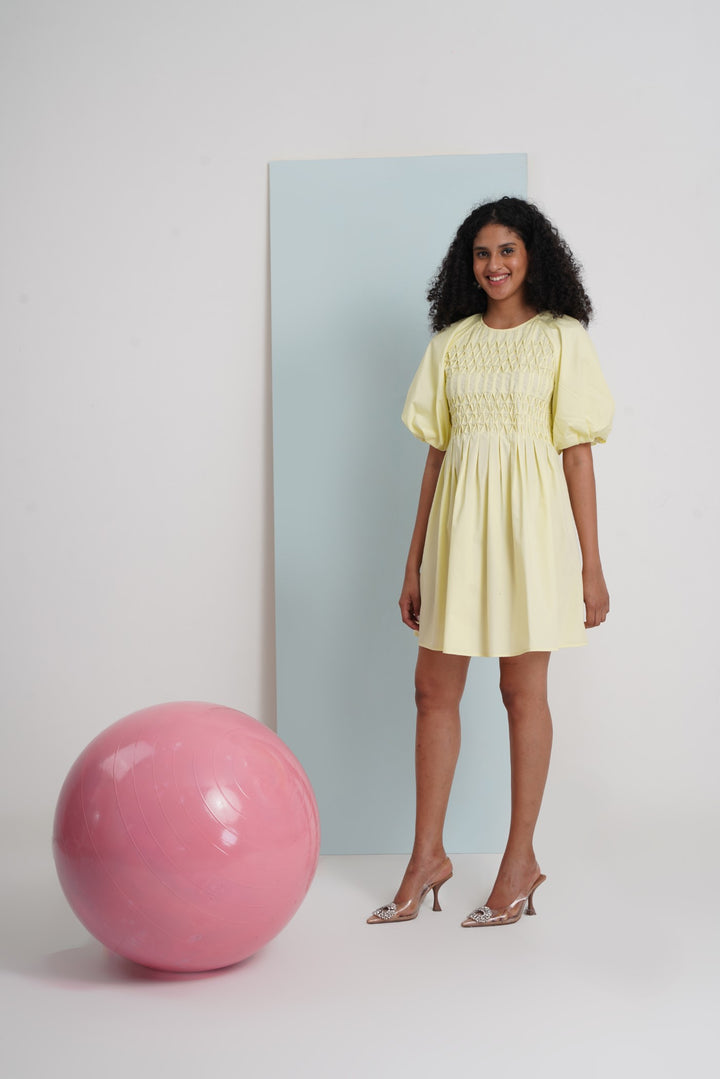 Feel Alive Dress- Yellow