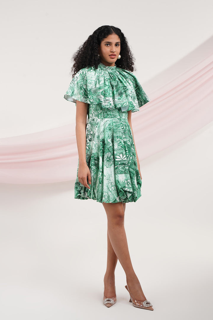 Marry Me Dress - Green Butterfly