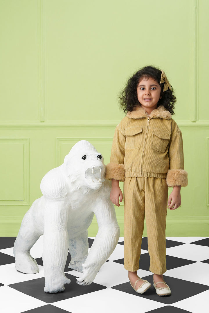 Barbie Jacket-Kids-Beige