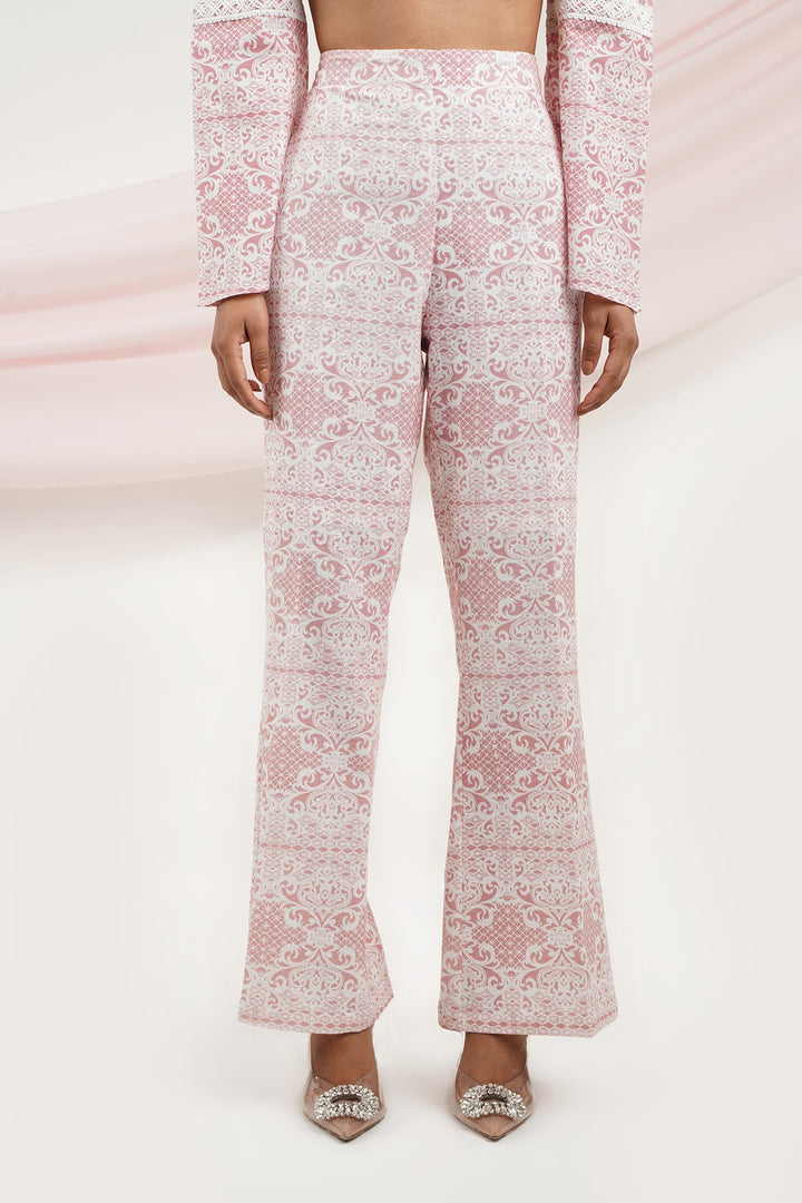 Lady Like Pants- Pink Lace
