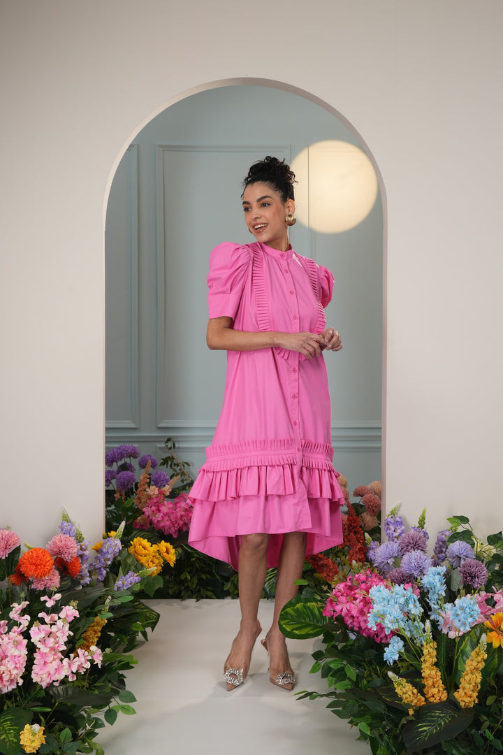 Mayan Dress-Bubblegum