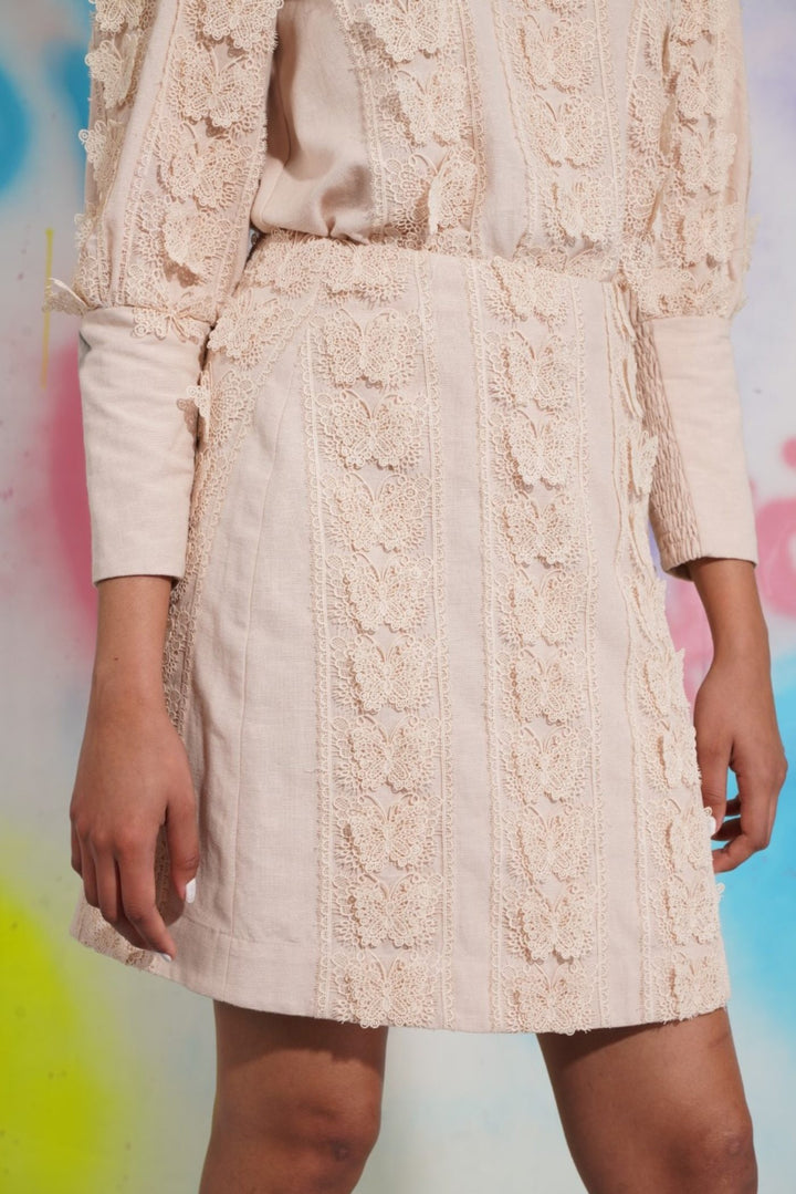 Fly High Skirt -Dusty Rose