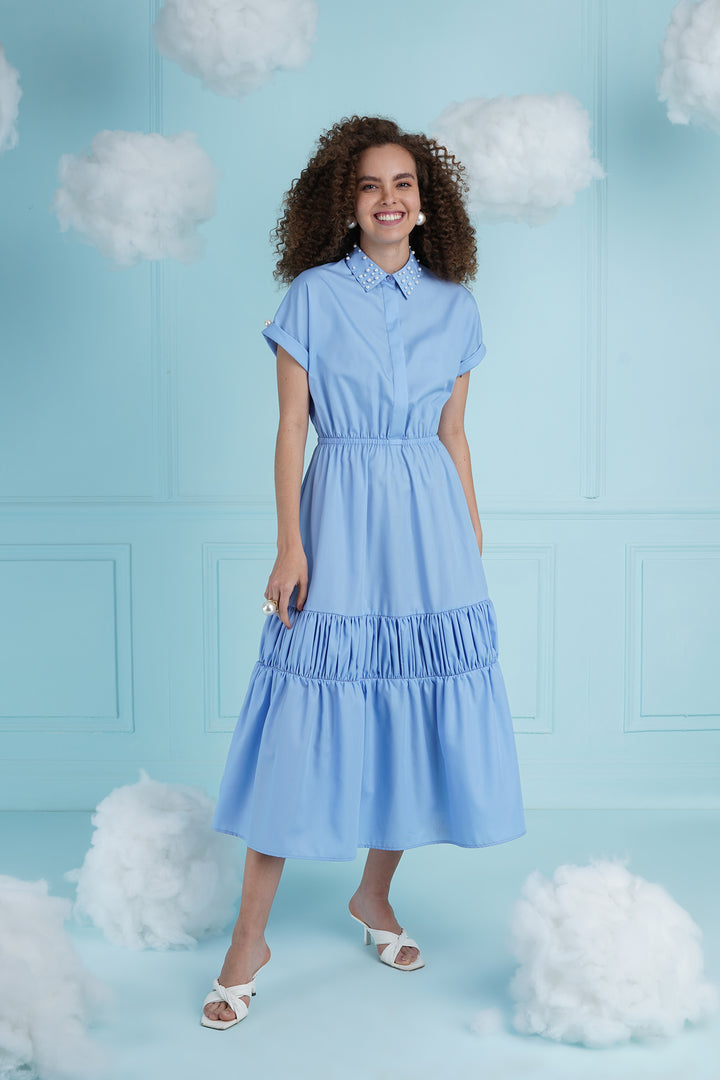 Lovin' It Dress- Blue