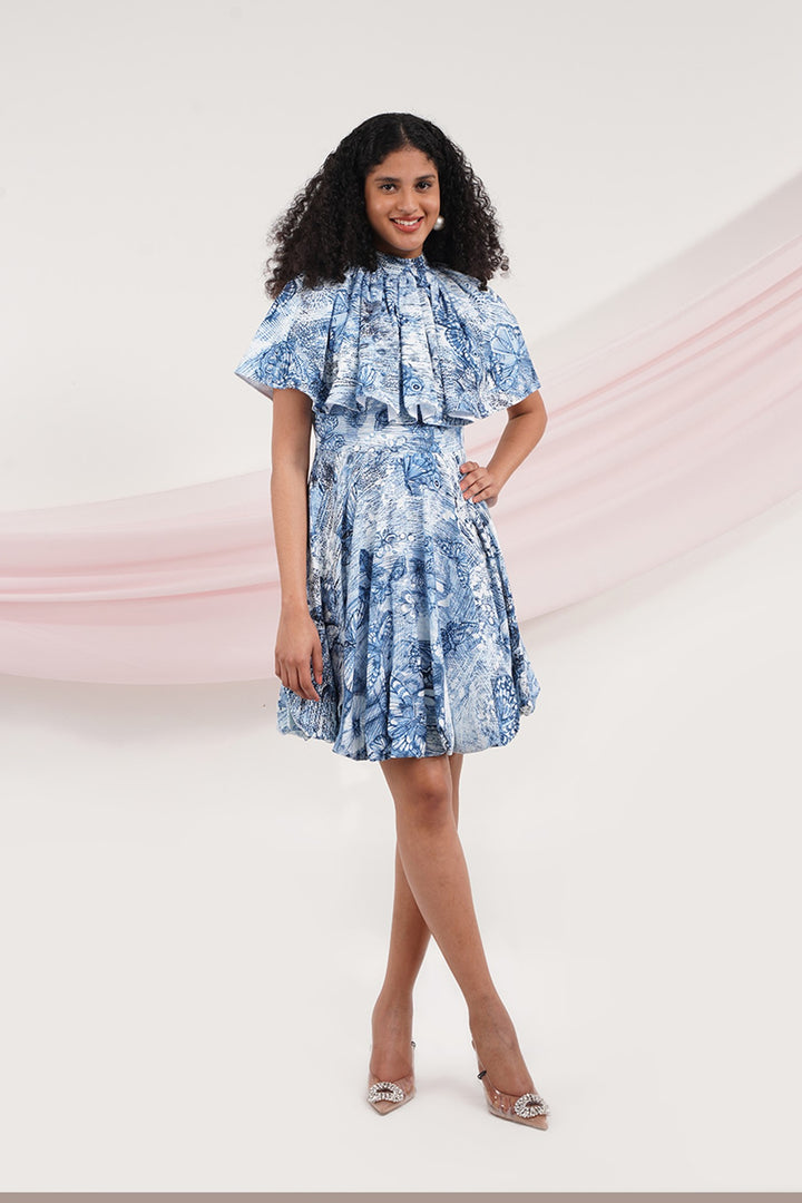 Marry Me Dress - Blue Butterfly