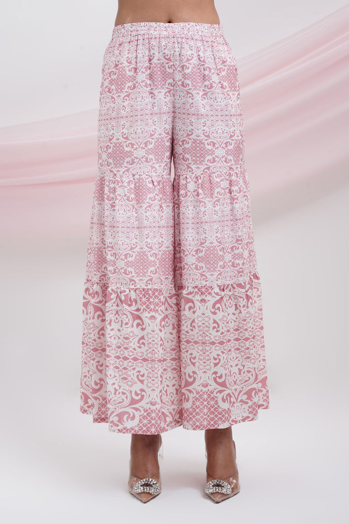 Moving On Pants-Pink Lace