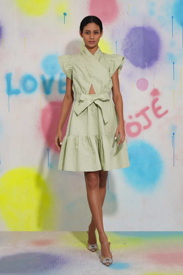 Hanging Out Dress- Pistachio