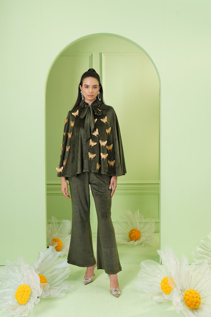 Ethi Cape - Olive Green