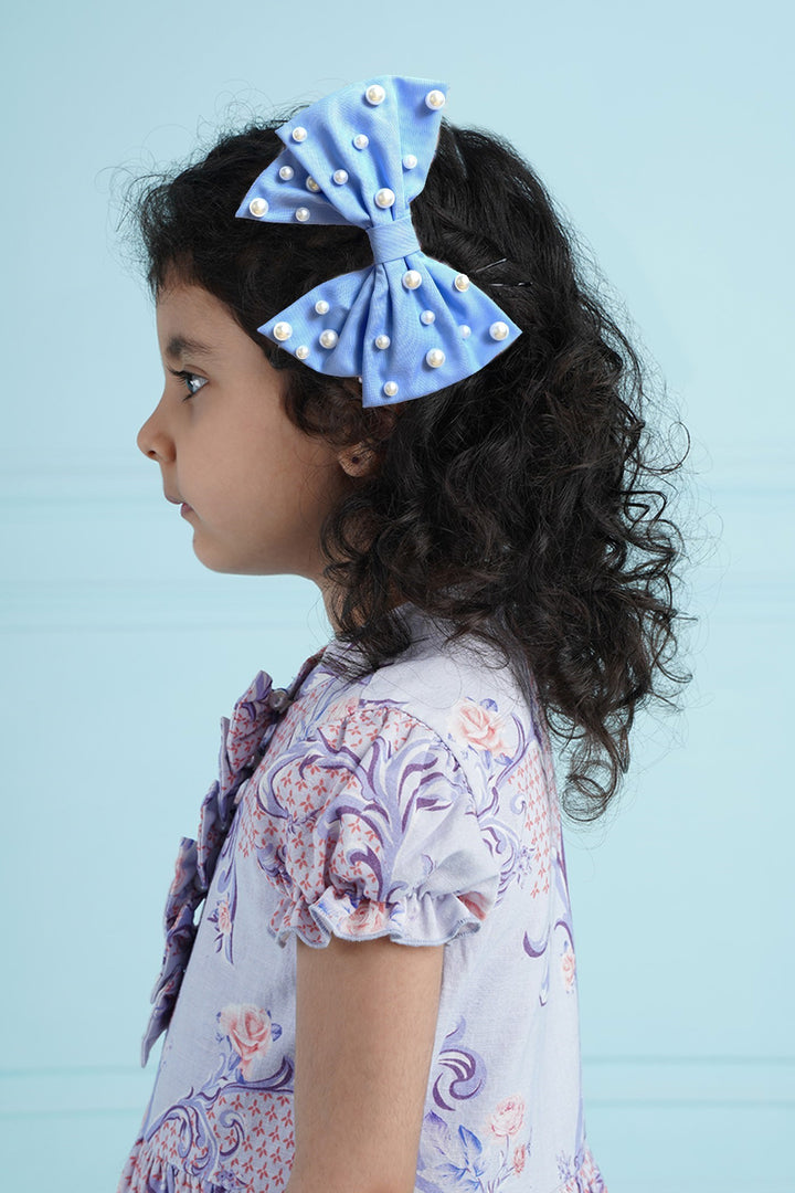 Star Bow- Pearly- Blue