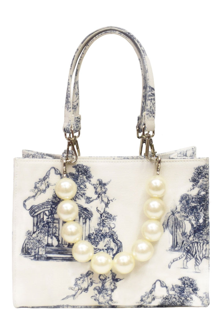 Choje Toile De Jouy Book Tote Bag - Small