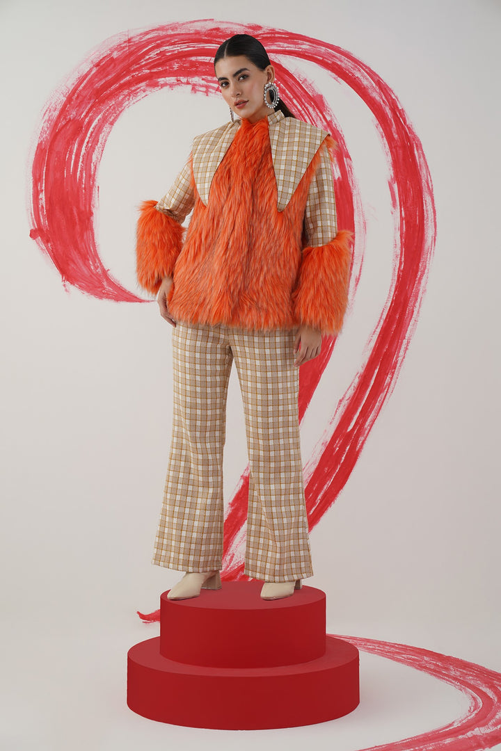 collar jacket- mustard