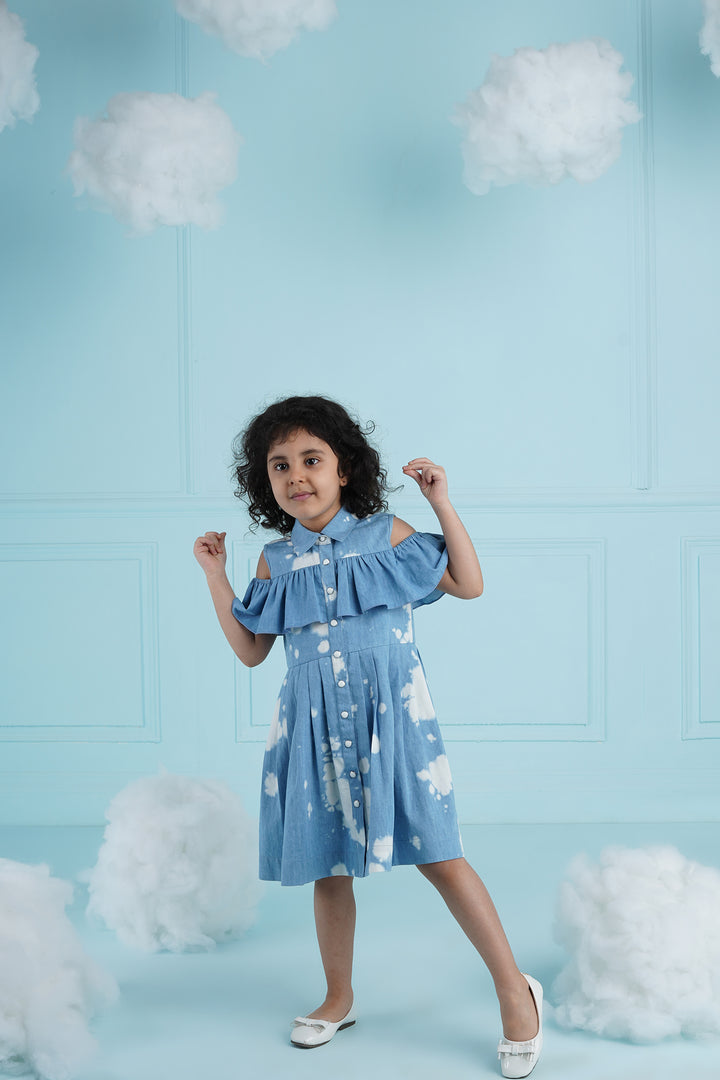 Cotton Candy Dress Blue- Kids