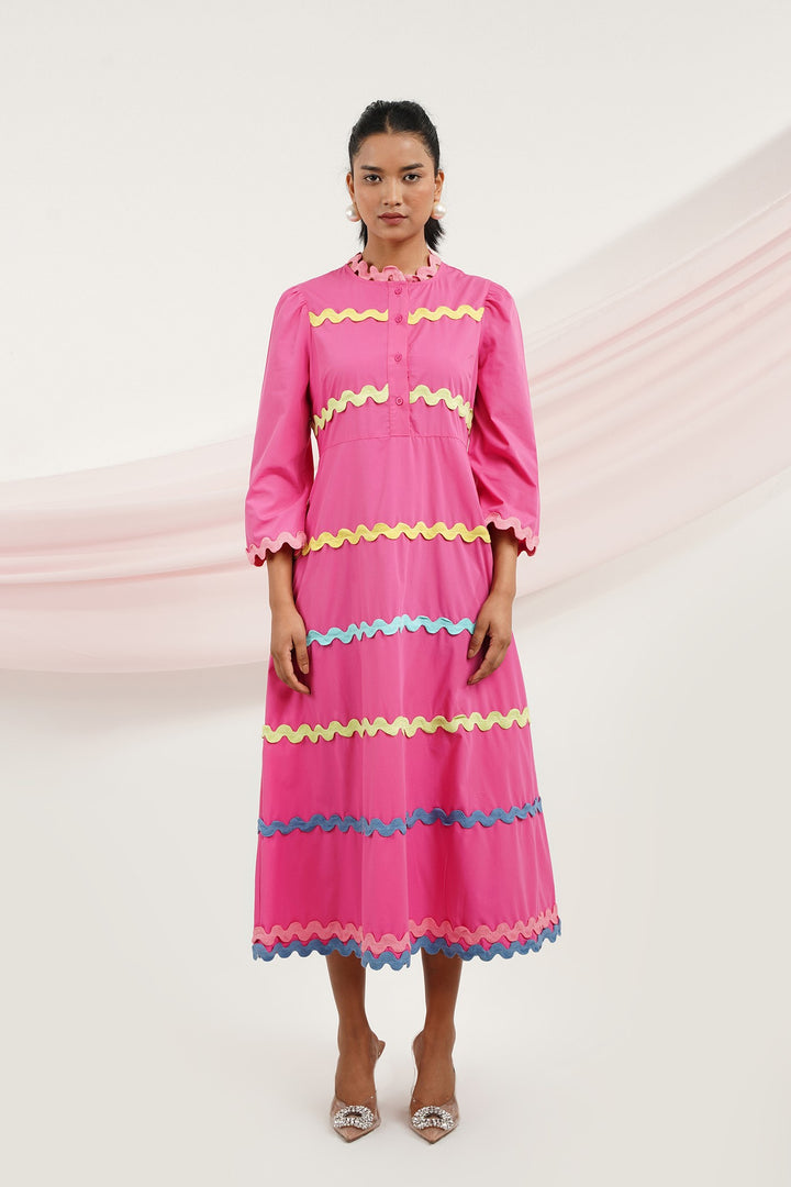 Shimara Dress- Bubblegum Pink