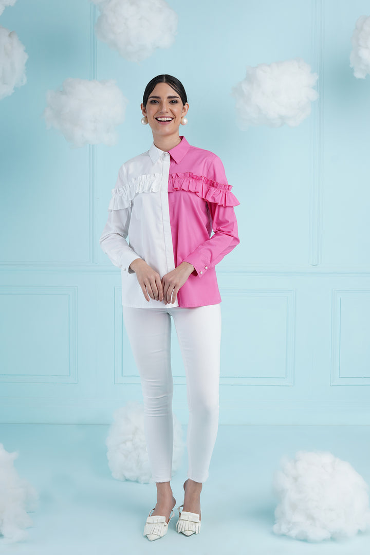 Tim Tim Top - Bubble Gum Pink And White