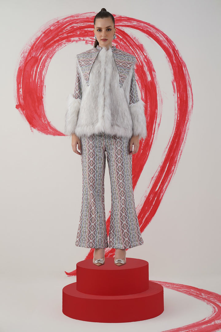 Collar jacket- tapestry