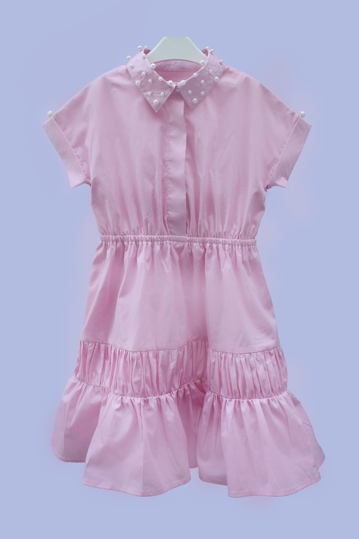 Lovin' It Dress Kids - Baby Pink