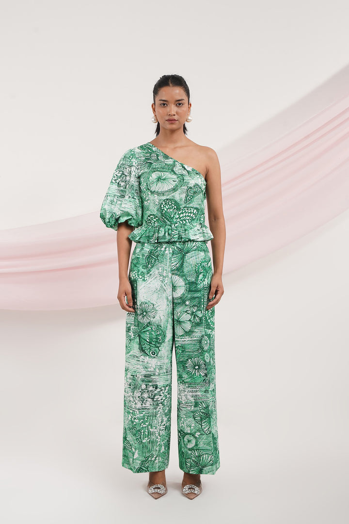 Sunburn Top- Butterfly Green