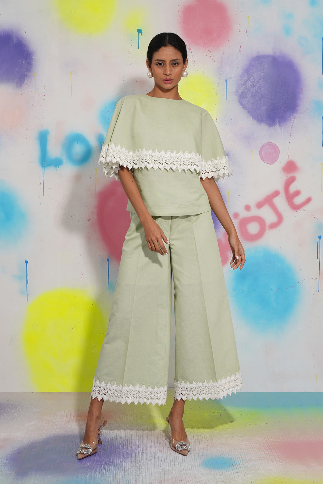 Paris Top -Pistachio