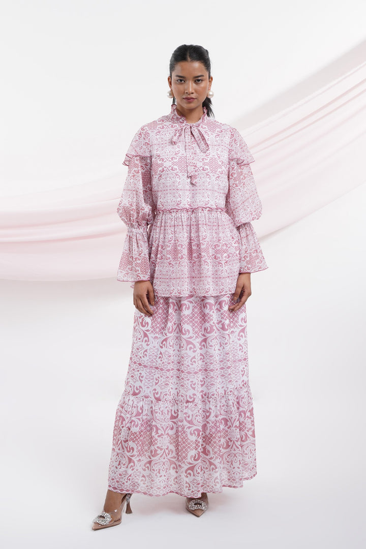 Taki Taki Top- Pink Lace