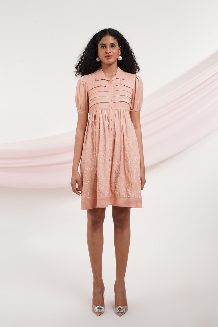 Tia Dress - Brick