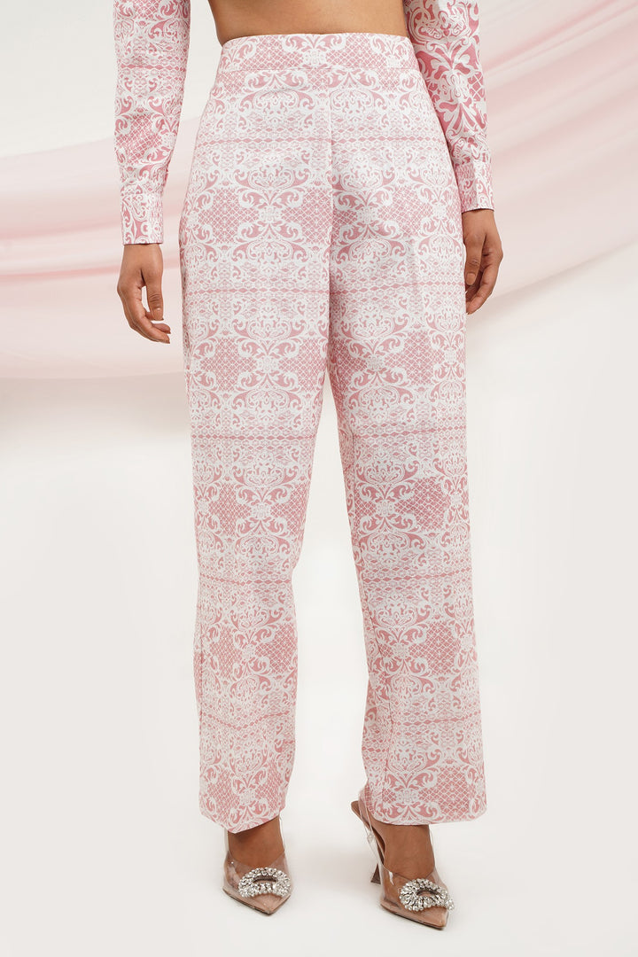 Wing It Pants- Pink Lace