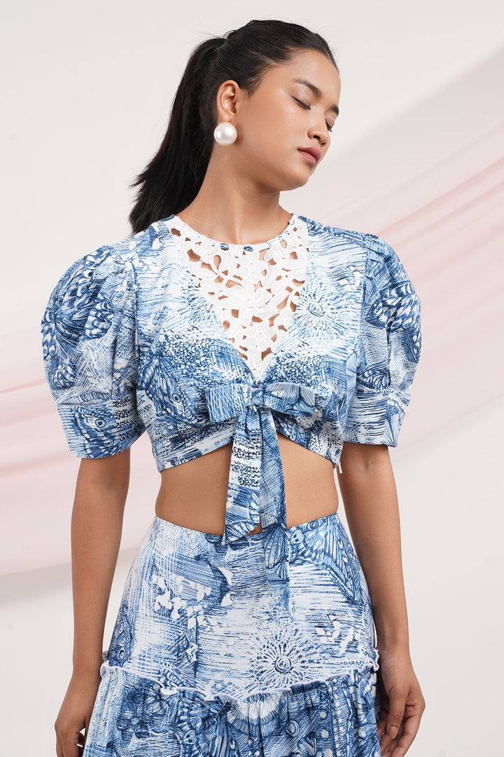 Zidagi Top - Butterfly Blue
