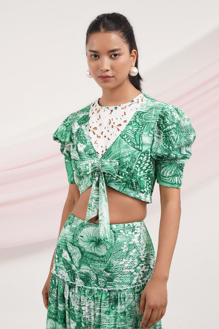 Zidagi Top - Butterfly Green