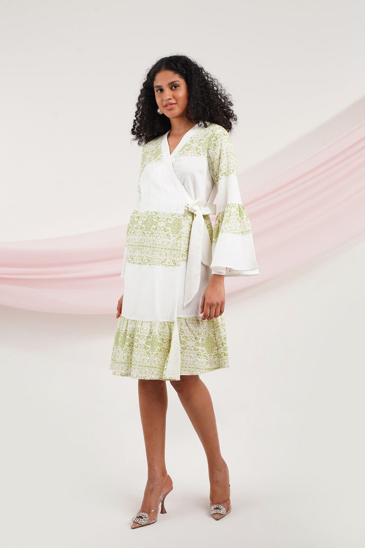 Zidy Dress - Green Lace