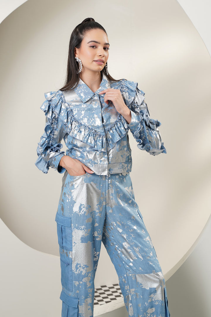 Galaxy Top- Sky Blue