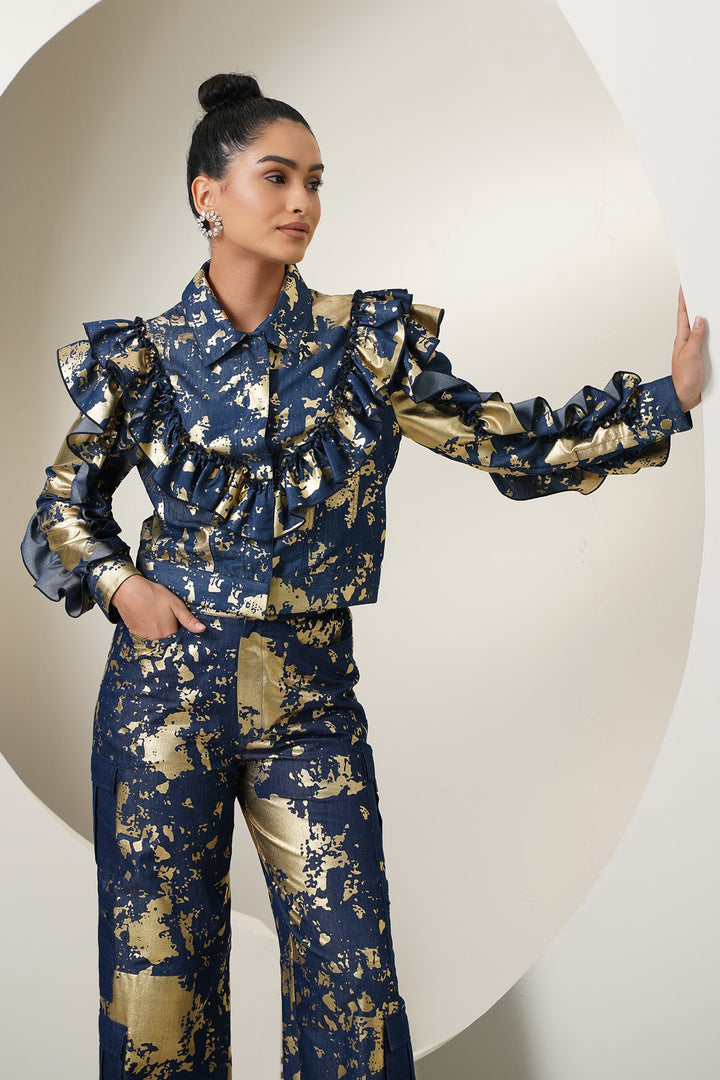 Galaxy Top- Navy Blue