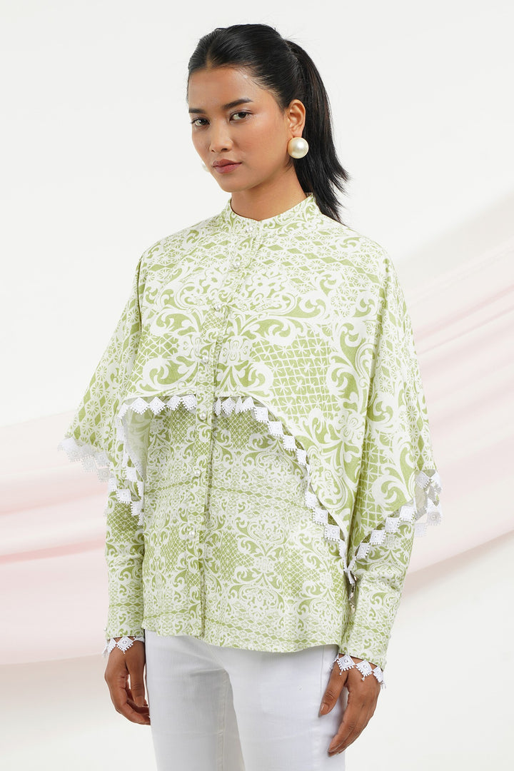 Koffee Top - Green Lace