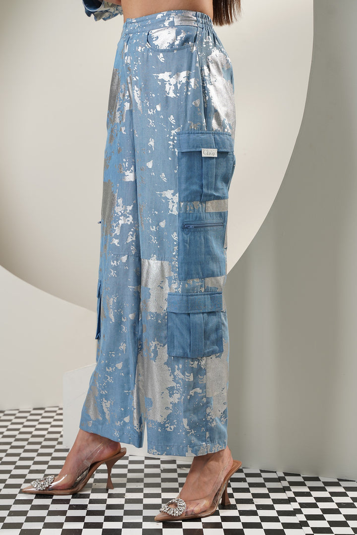 Galaxy Pants- Sky Blue