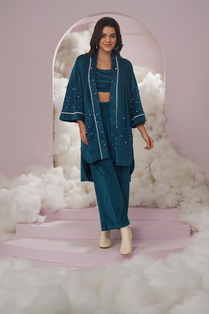 cozy up cover up- teal