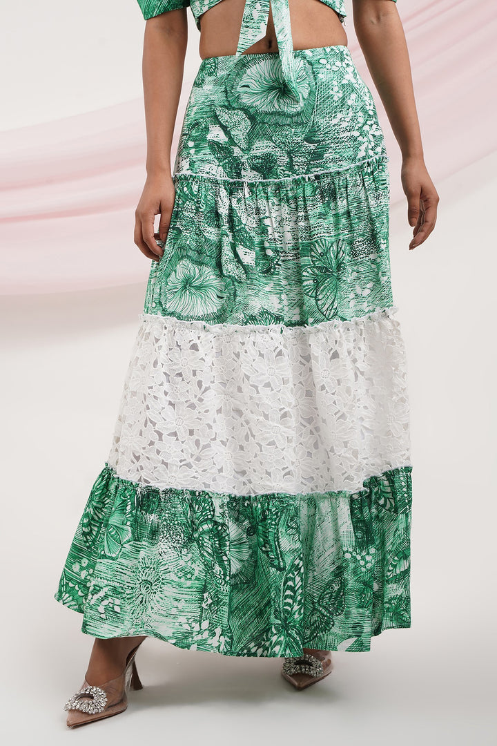 Zidagi Skirt - Butterfly Green