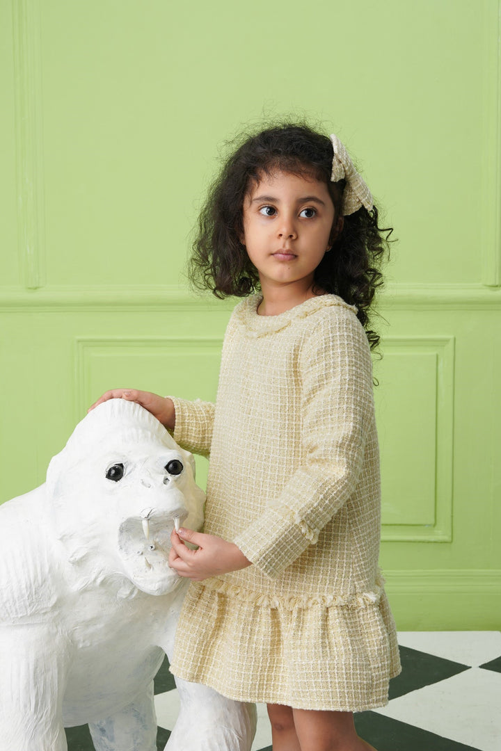 Lady Charlotte Dress - Beige- Kids