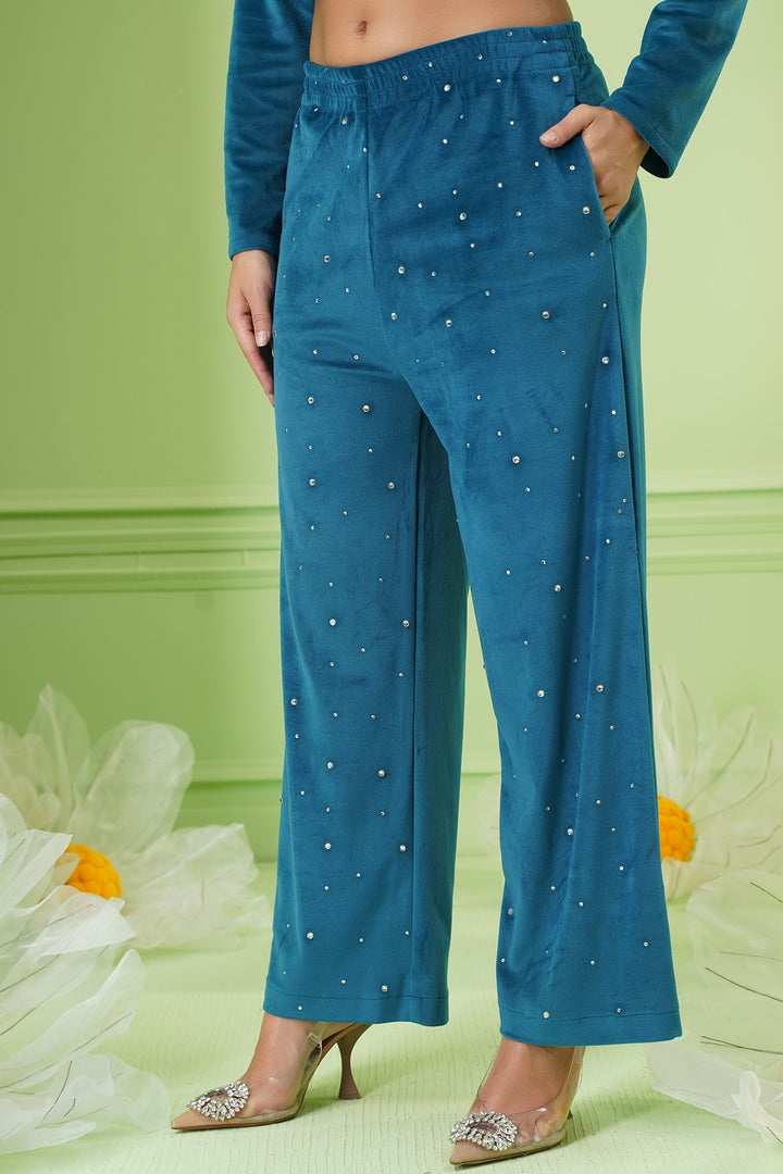 Mcg Pants - Teal Blue