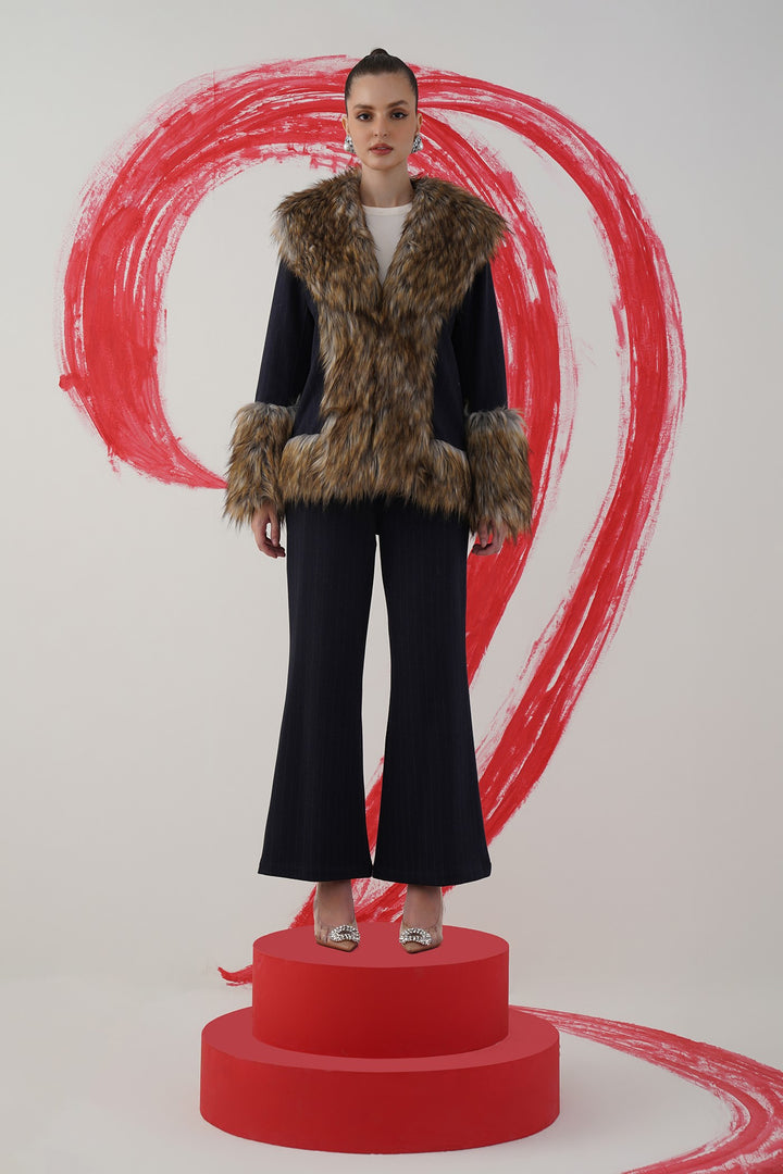 gardenia jacket- navy/ grey