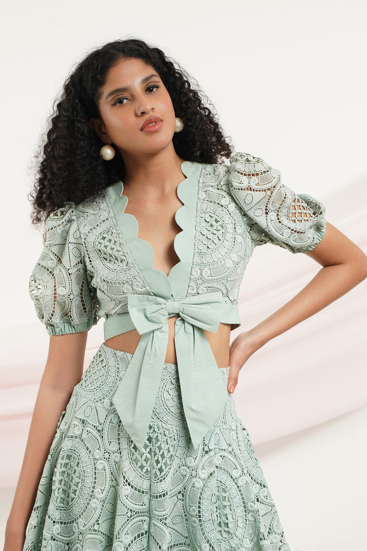 Call Me Babe Top - Aqua