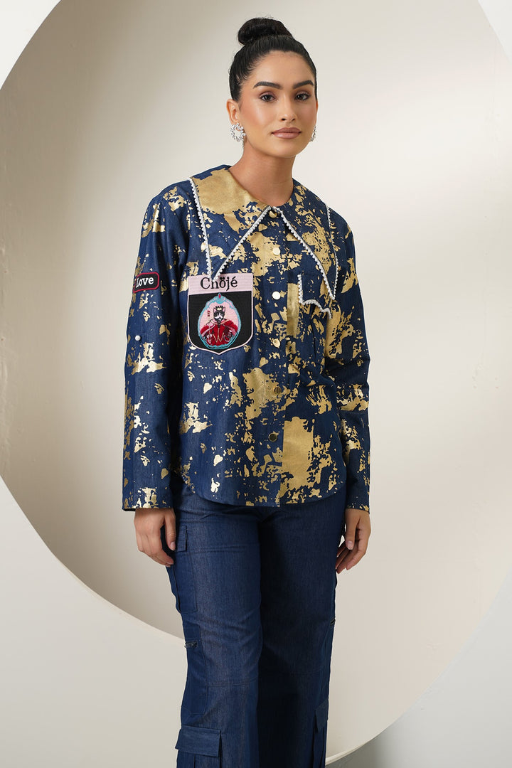 Pingola Shirt- Navy Blue