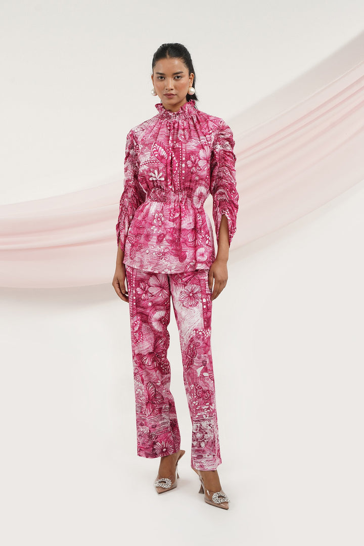 Chase Top- Pink Butterfly