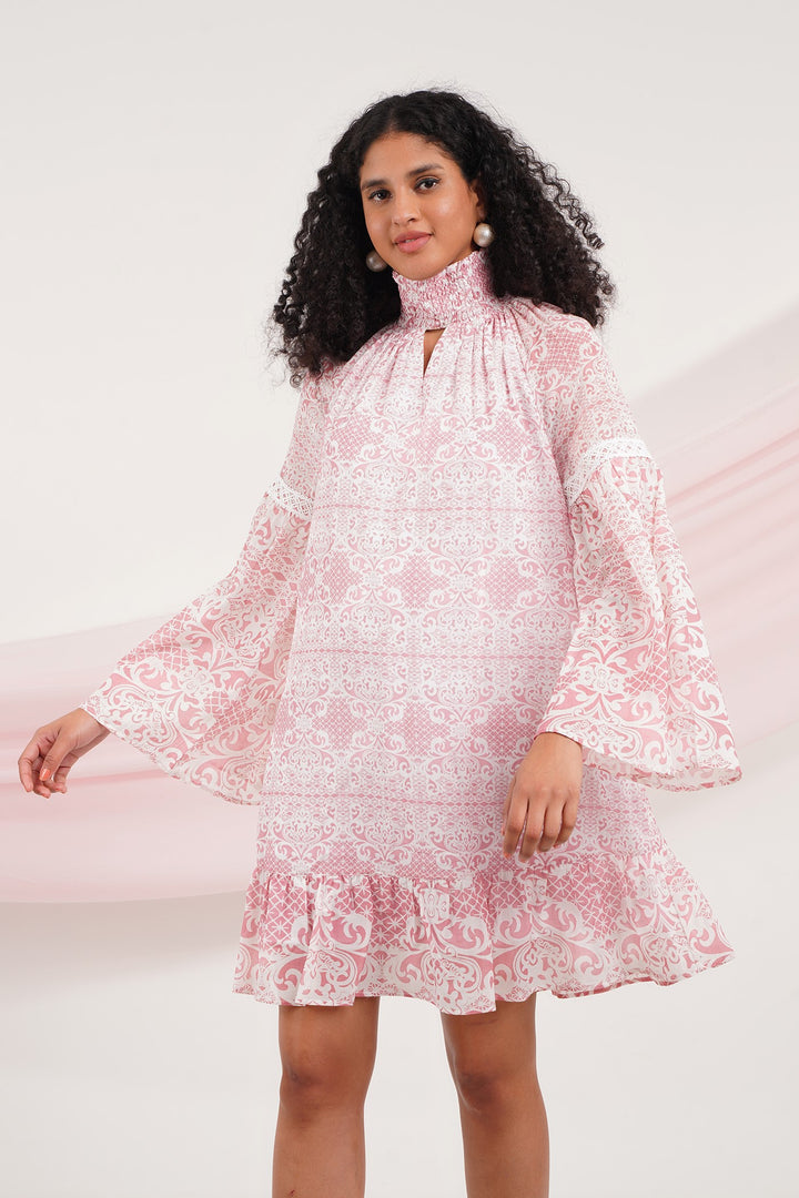 Curizio Dress - Pink Lace