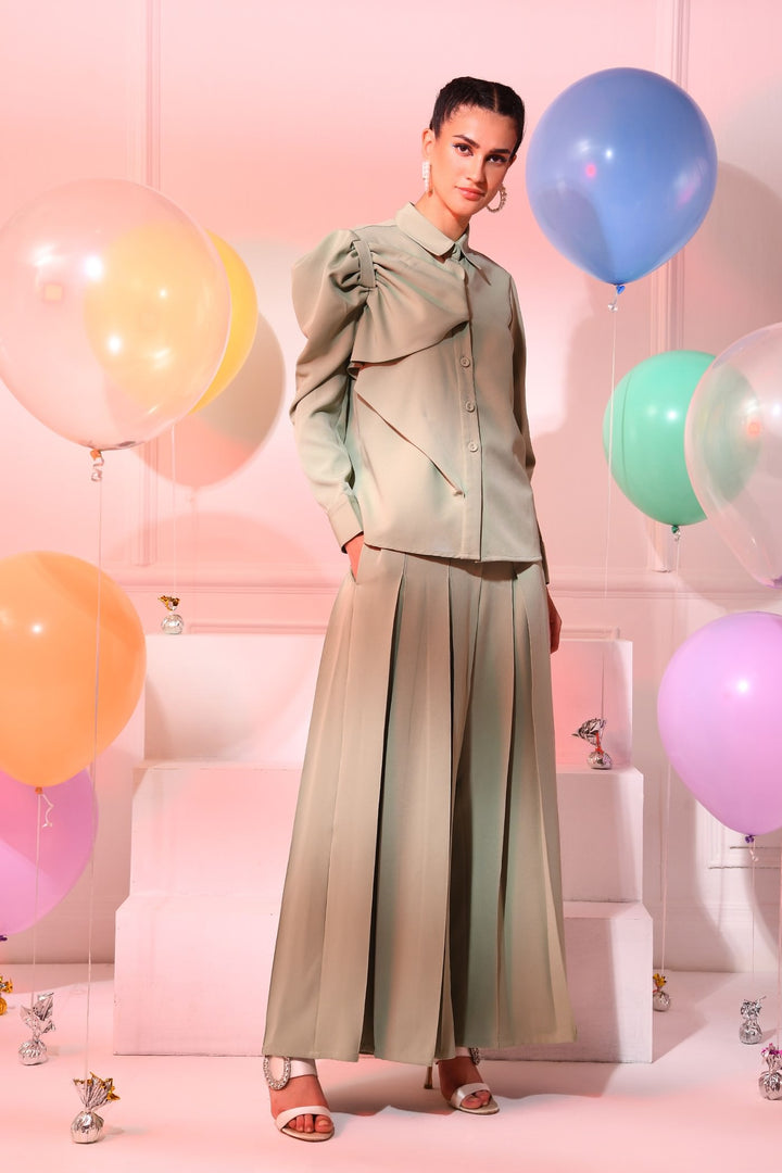 Eveline Top-  Pistachio