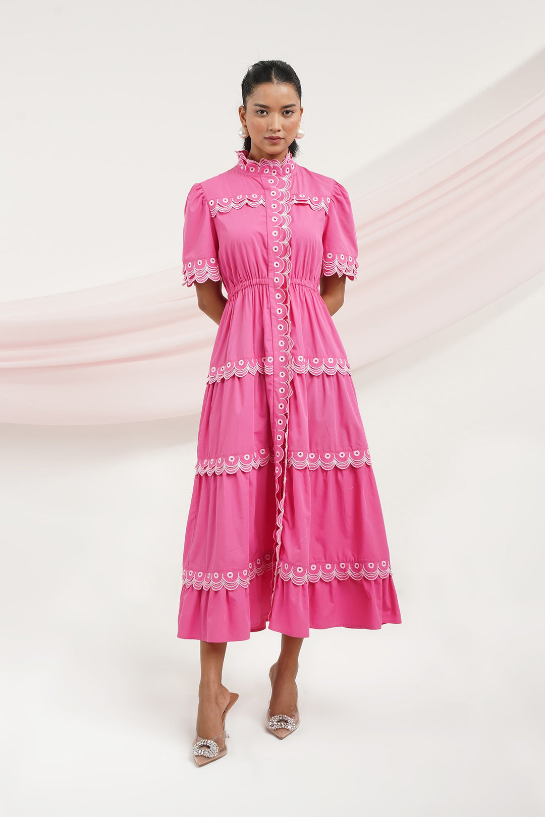 Dilly Dally Dress -Bubble Gum