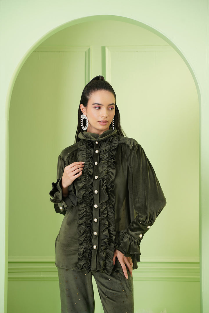 Brandy Top - Olive Green