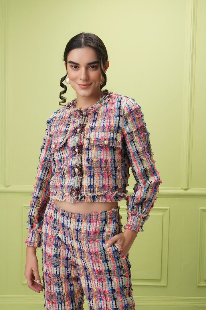 Berazari crop Jacket- multi