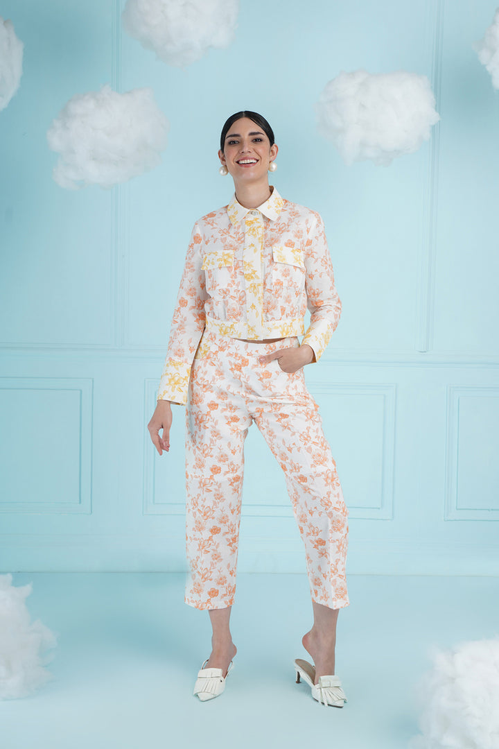 Bithali Top- Yellow And Orange