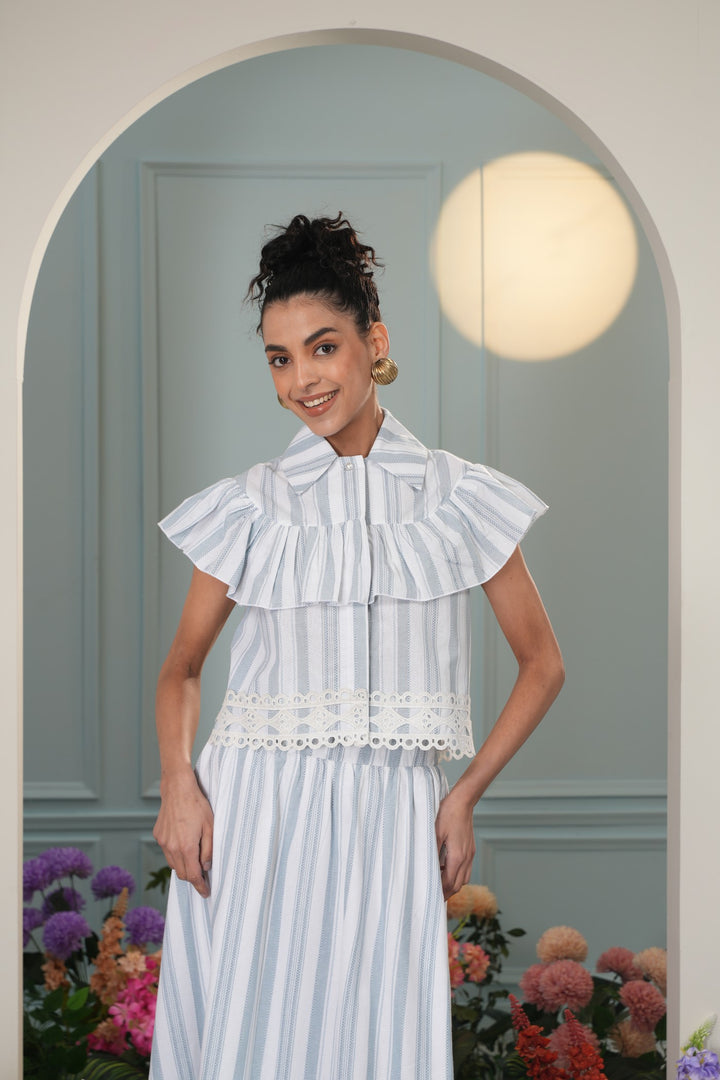 Noah Top- Blue Stripes