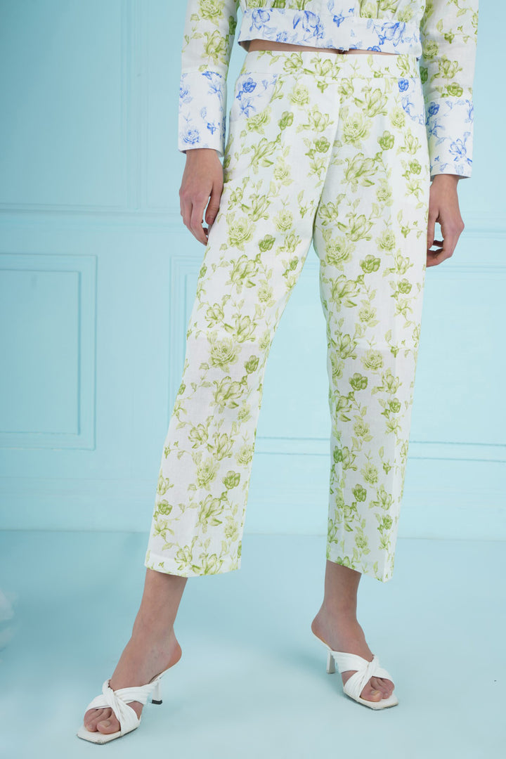 Bithali Pants- Green And Blue