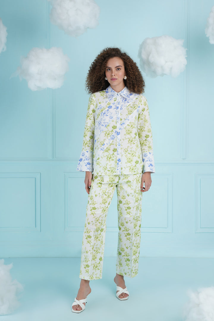 Hisani Top - Blue And Green