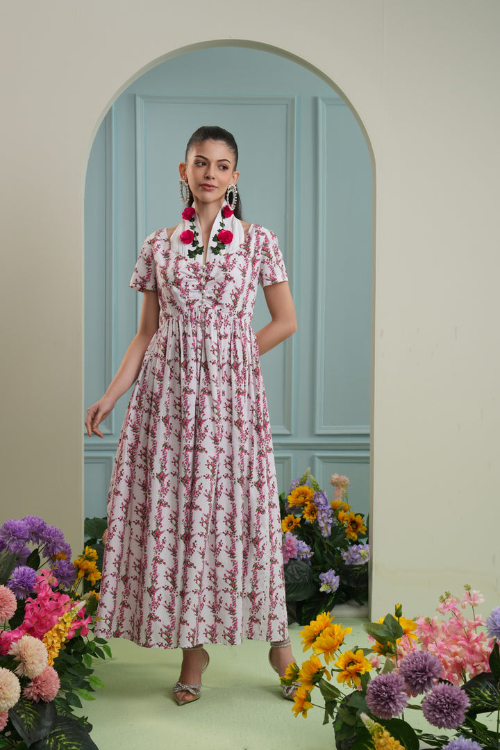 Pamplona dress-bougainvellia